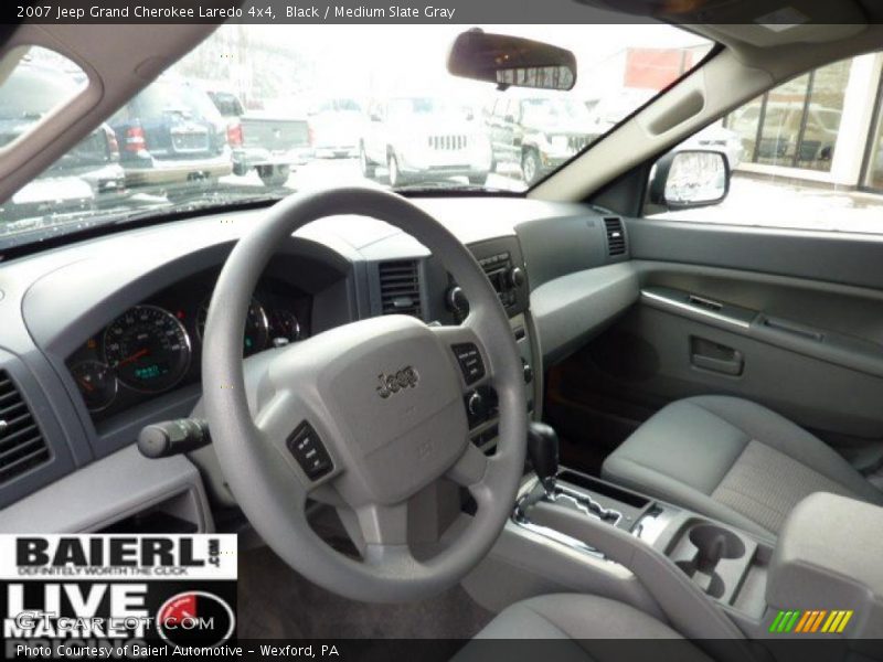 Black / Medium Slate Gray 2007 Jeep Grand Cherokee Laredo 4x4