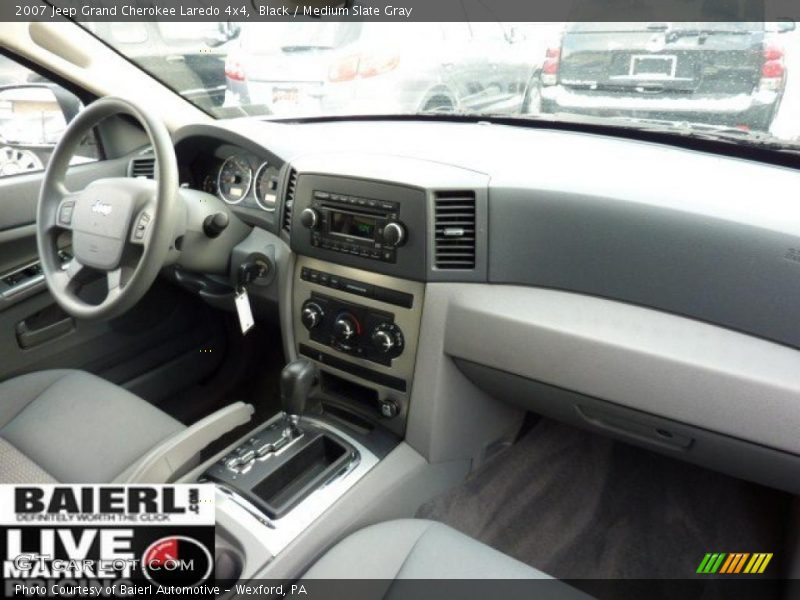 Black / Medium Slate Gray 2007 Jeep Grand Cherokee Laredo 4x4