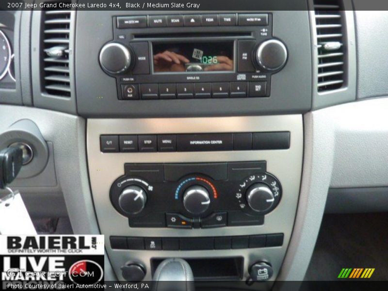 Black / Medium Slate Gray 2007 Jeep Grand Cherokee Laredo 4x4