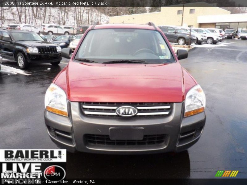 Volcanic Red Metallic / Black 2008 Kia Sportage LX 4x4