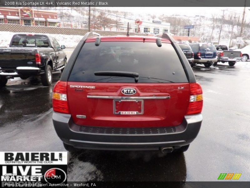 Volcanic Red Metallic / Black 2008 Kia Sportage LX 4x4