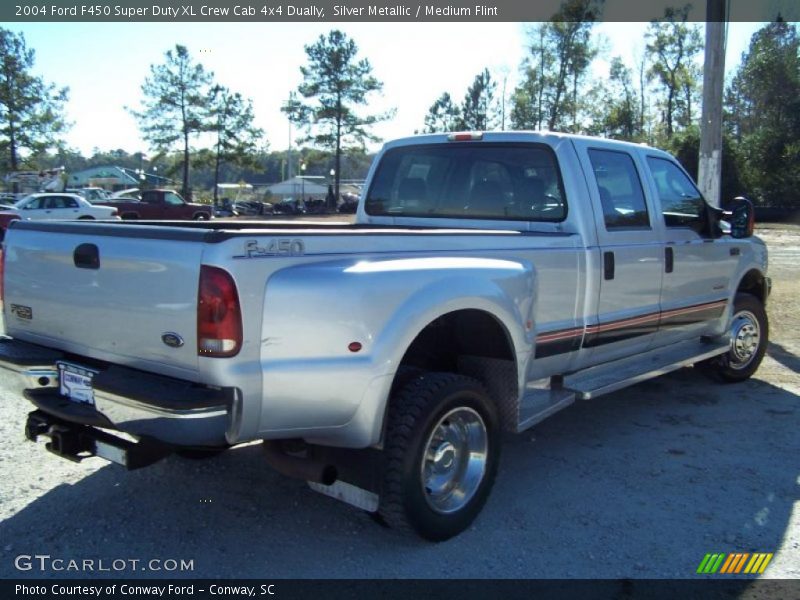 Silver Metallic / Medium Flint 2004 Ford F450 Super Duty XL Crew Cab 4x4 Dually