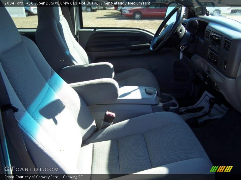 Silver Metallic / Medium Flint 2004 Ford F450 Super Duty XL Crew Cab 4x4 Dually