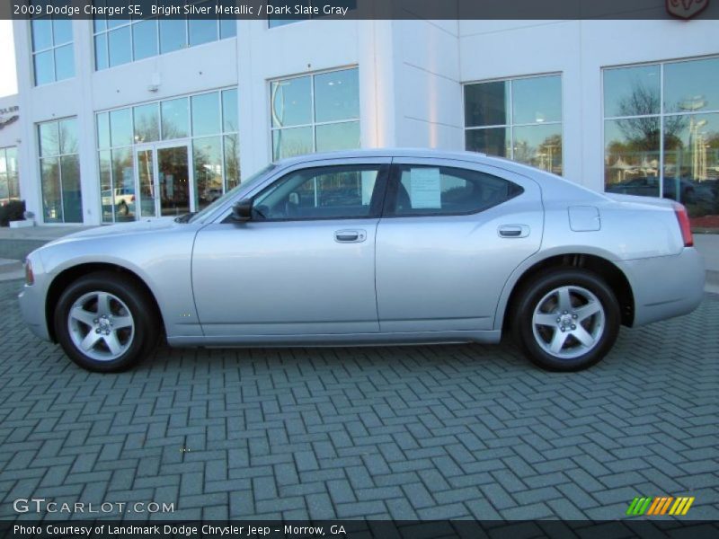 Bright Silver Metallic / Dark Slate Gray 2009 Dodge Charger SE