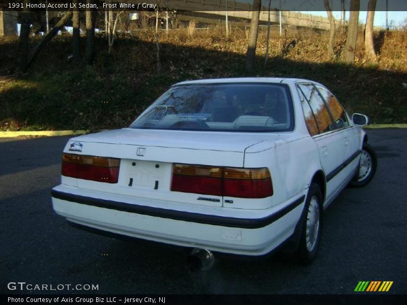 Frost White / Gray 1991 Honda Accord LX Sedan