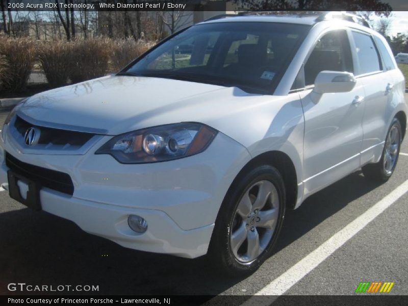 White Diamond Pearl / Ebony 2008 Acura RDX Technology