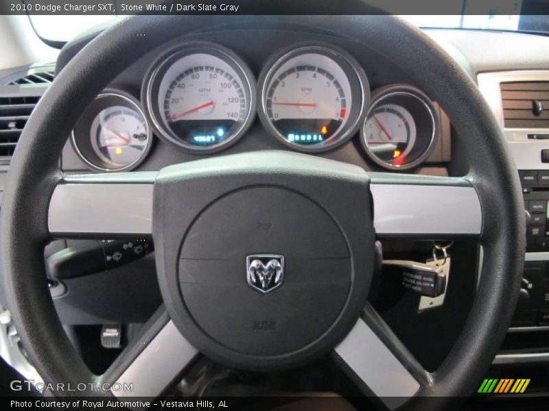 Stone White / Dark Slate Gray 2010 Dodge Charger SXT