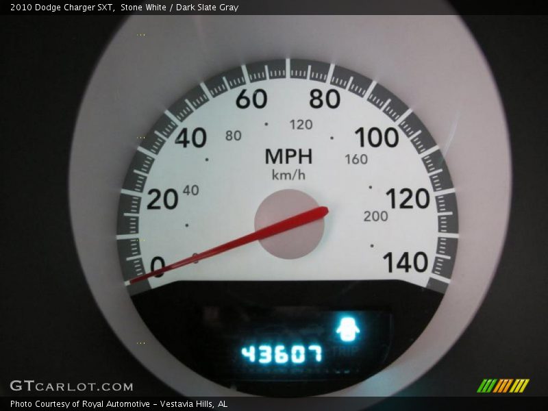 Stone White / Dark Slate Gray 2010 Dodge Charger SXT