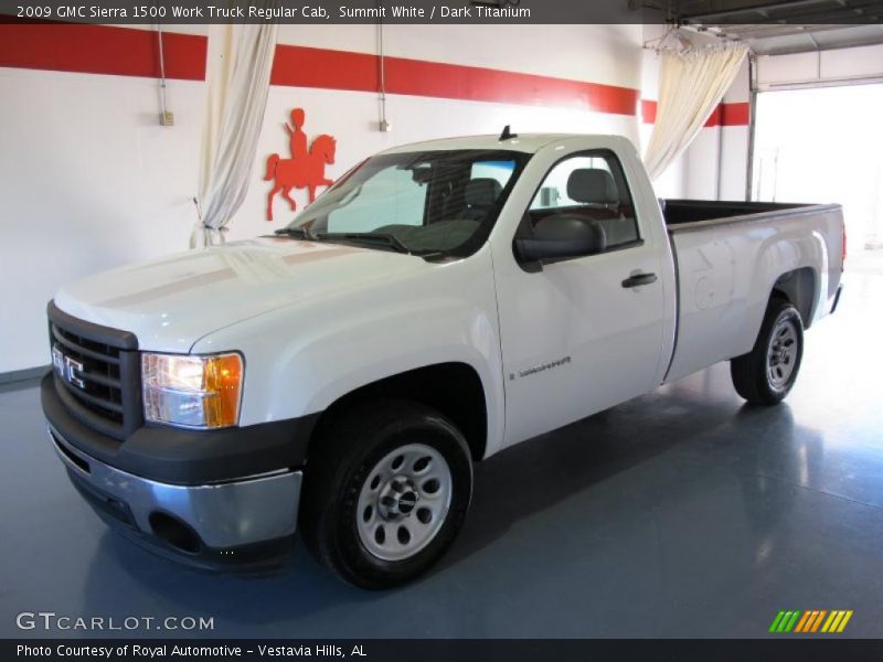 Summit White / Dark Titanium 2009 GMC Sierra 1500 Work Truck Regular Cab