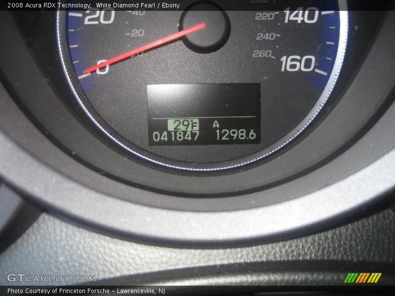 White Diamond Pearl / Ebony 2008 Acura RDX Technology