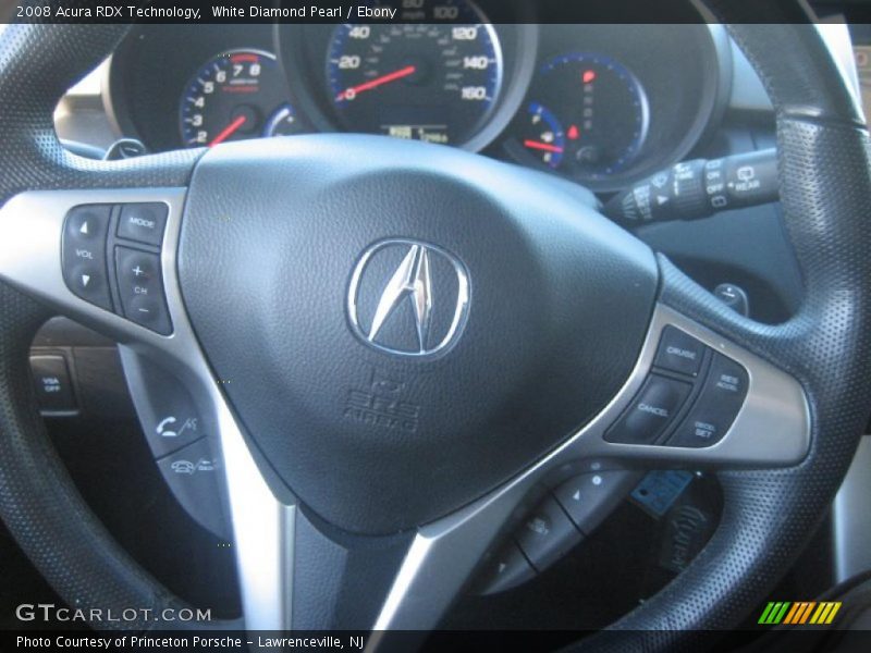 White Diamond Pearl / Ebony 2008 Acura RDX Technology