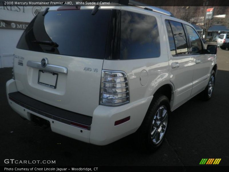 White Suede / Camel 2008 Mercury Mountaineer Premier AWD