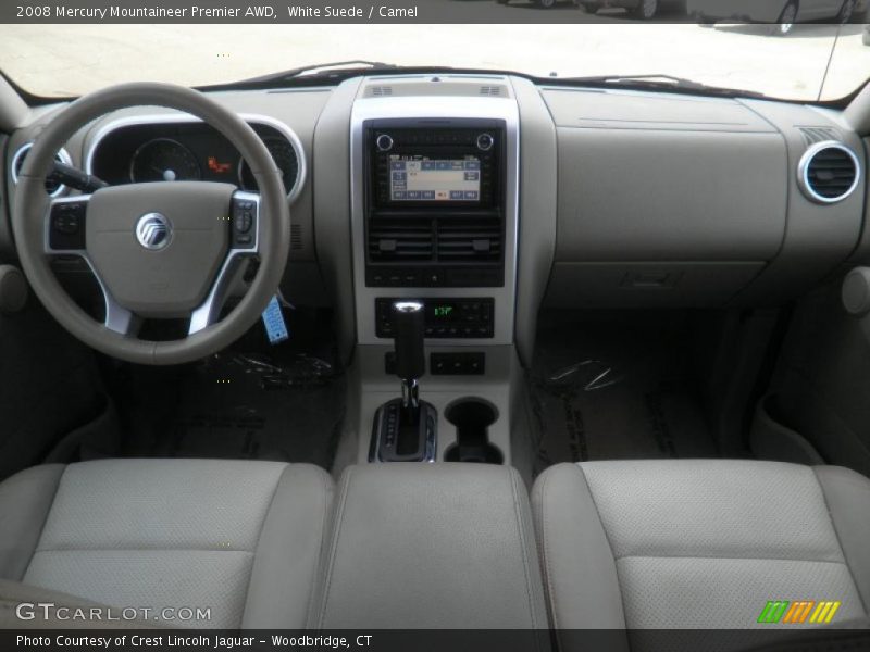 White Suede / Camel 2008 Mercury Mountaineer Premier AWD