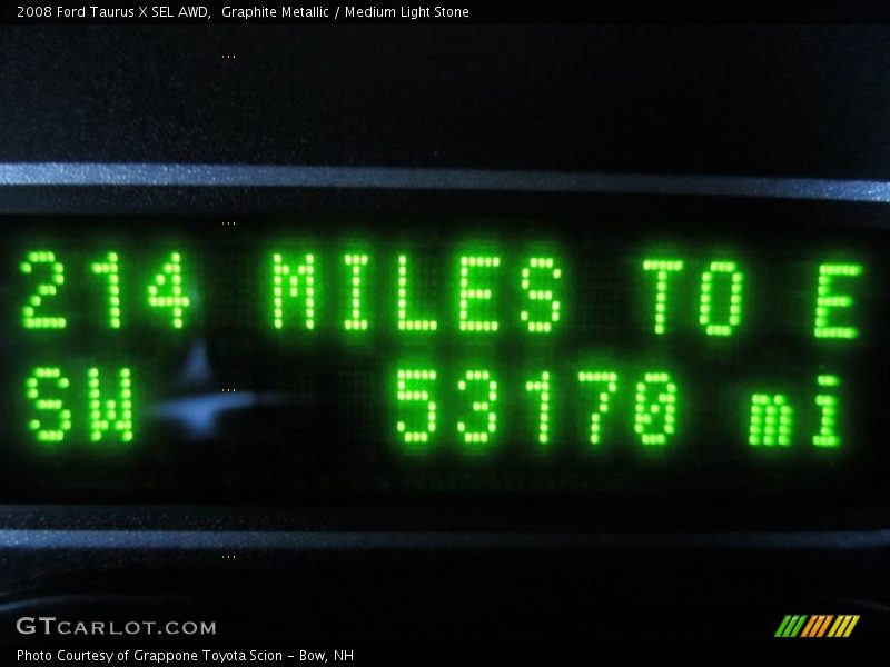 Graphite Metallic / Medium Light Stone 2008 Ford Taurus X SEL AWD