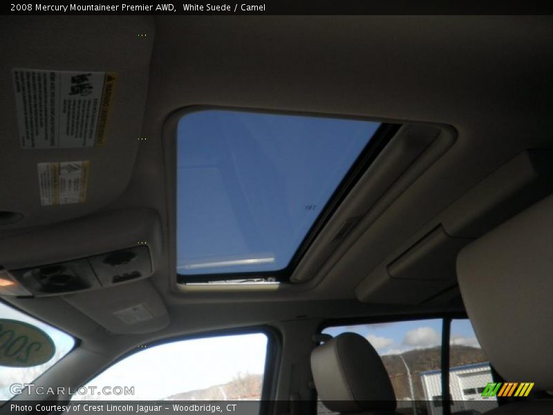 White Suede / Camel 2008 Mercury Mountaineer Premier AWD
