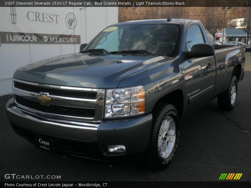 Blue Granite Metallic / Light Titanium/Ebony Black 2007 Chevrolet Silverado 1500 LT Regular Cab