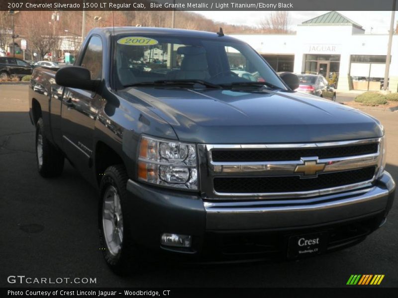 Blue Granite Metallic / Light Titanium/Ebony Black 2007 Chevrolet Silverado 1500 LT Regular Cab
