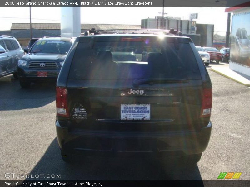 Black / Dark Slate Gray/Light Graystone 2008 Jeep Grand Cherokee Laredo 4x4