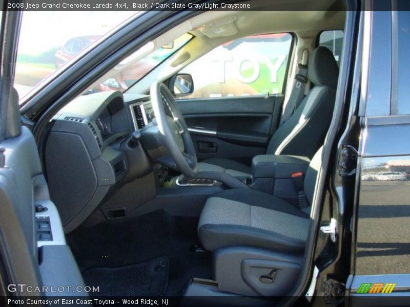 Black / Dark Slate Gray/Light Graystone 2008 Jeep Grand Cherokee Laredo 4x4