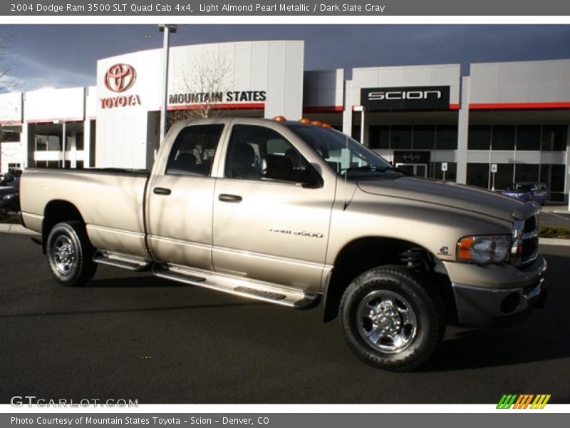 Light Almond Pearl Metallic / Dark Slate Gray 2004 Dodge Ram 3500 SLT Quad Cab 4x4
