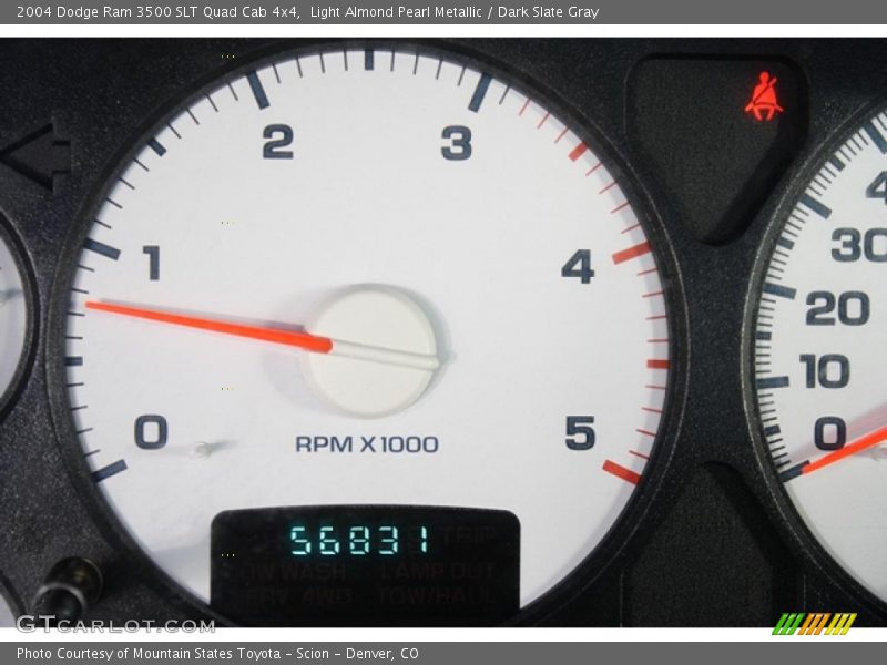 Light Almond Pearl Metallic / Dark Slate Gray 2004 Dodge Ram 3500 SLT Quad Cab 4x4