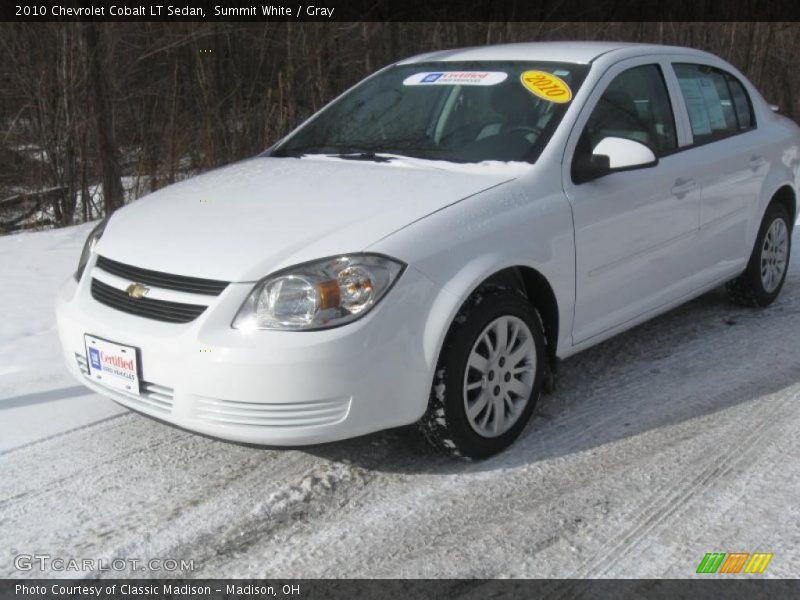 Summit White / Gray 2010 Chevrolet Cobalt LT Sedan