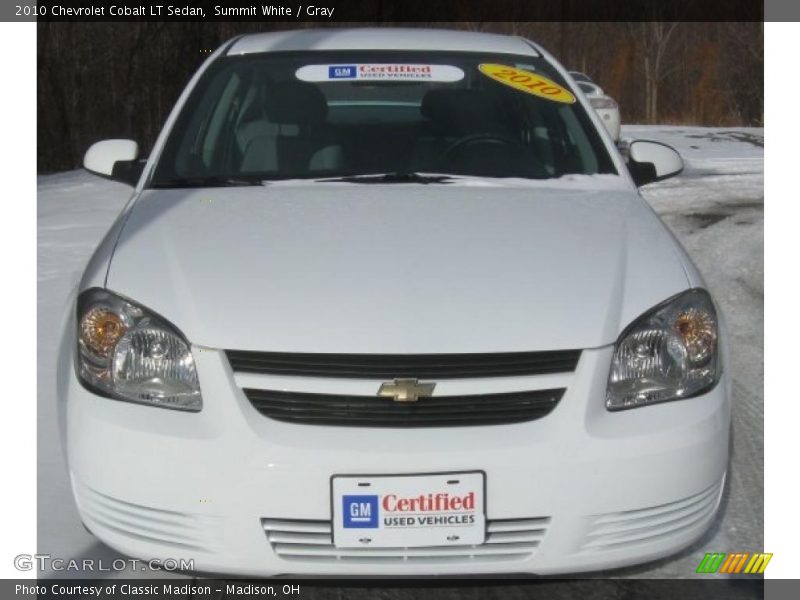 Summit White / Gray 2010 Chevrolet Cobalt LT Sedan