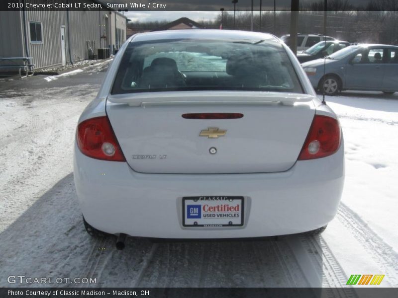 Summit White / Gray 2010 Chevrolet Cobalt LT Sedan