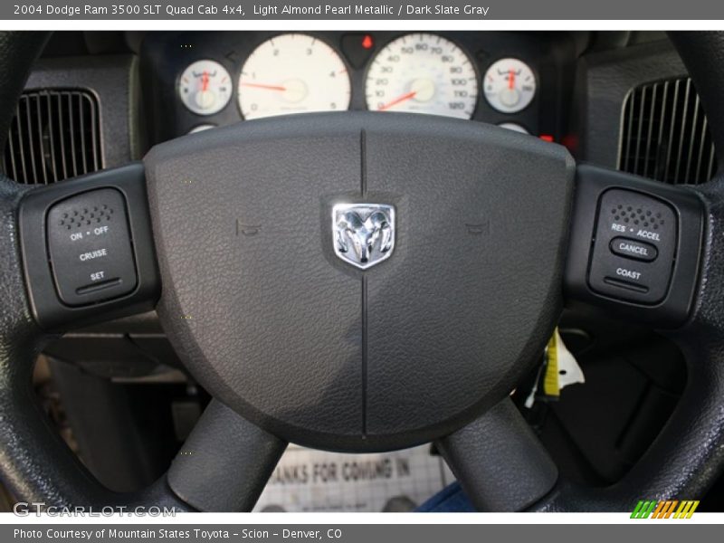 Light Almond Pearl Metallic / Dark Slate Gray 2004 Dodge Ram 3500 SLT Quad Cab 4x4