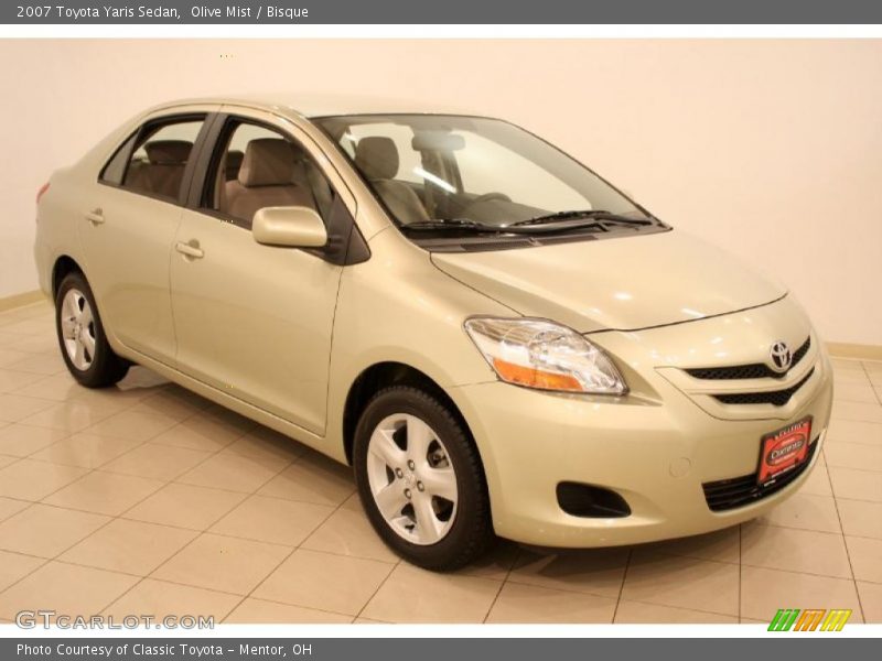 Olive Mist / Bisque 2007 Toyota Yaris Sedan