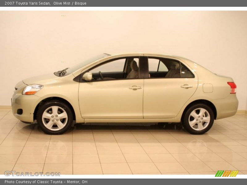 Olive Mist / Bisque 2007 Toyota Yaris Sedan