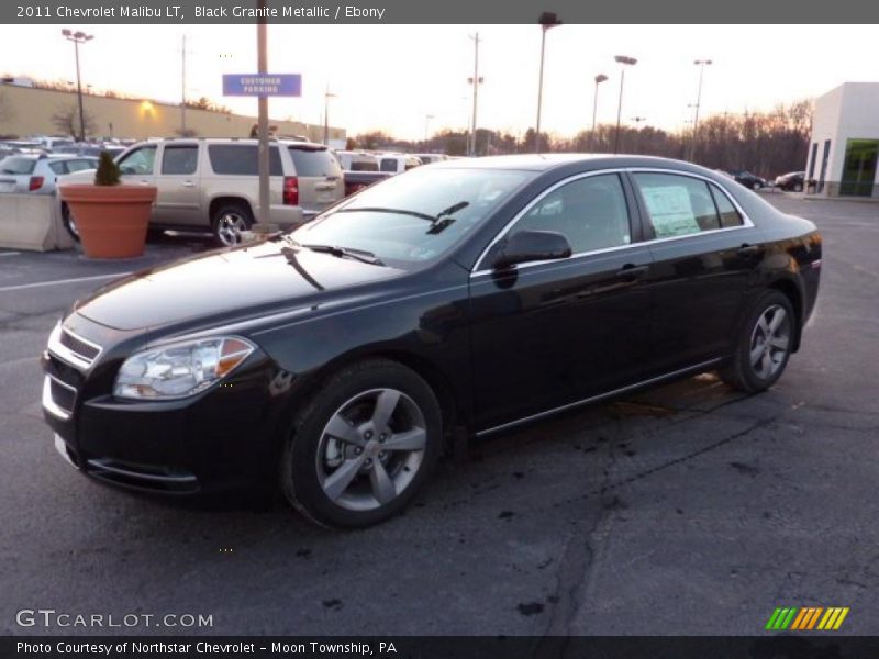 Black Granite Metallic / Ebony 2011 Chevrolet Malibu LT