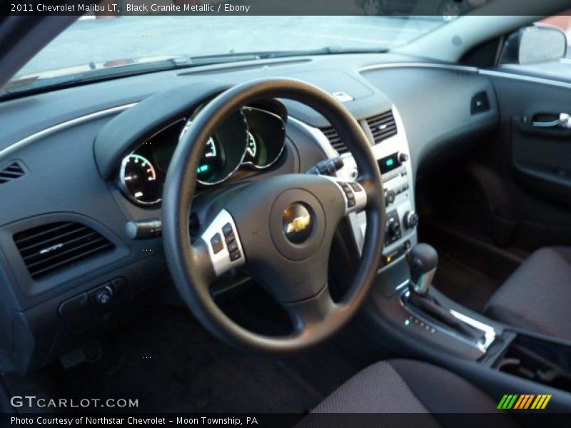Black Granite Metallic / Ebony 2011 Chevrolet Malibu LT