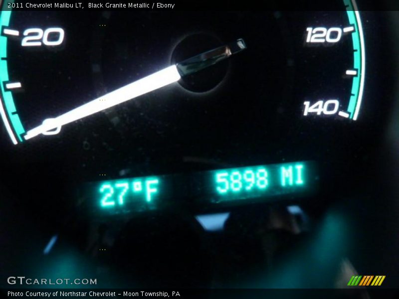 Black Granite Metallic / Ebony 2011 Chevrolet Malibu LT
