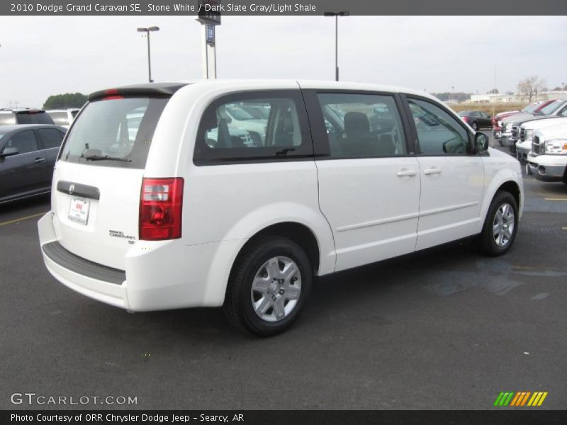 Stone White / Dark Slate Gray/Light Shale 2010 Dodge Grand Caravan SE