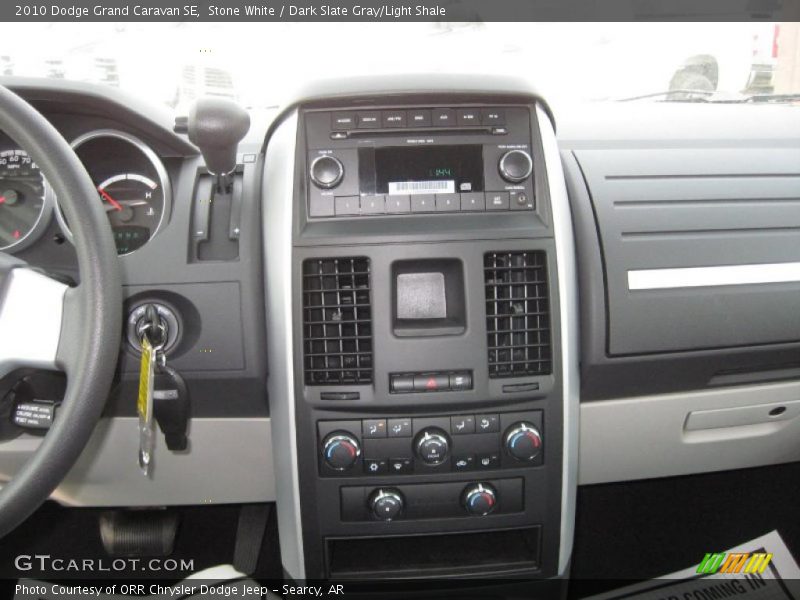 Stone White / Dark Slate Gray/Light Shale 2010 Dodge Grand Caravan SE