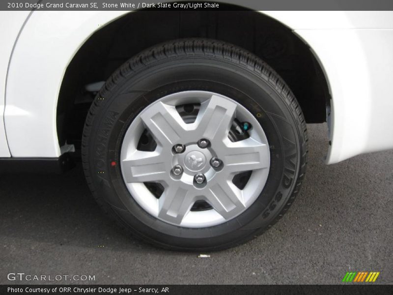 Stone White / Dark Slate Gray/Light Shale 2010 Dodge Grand Caravan SE