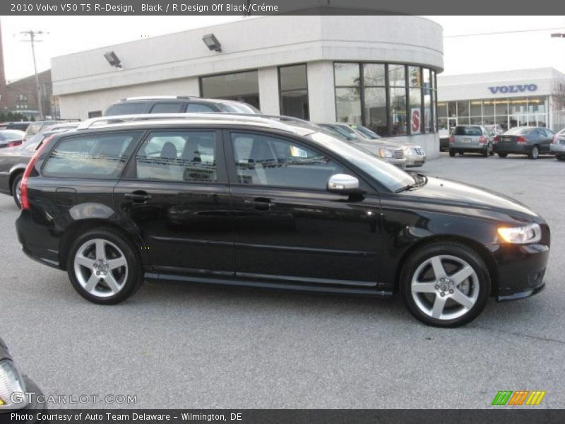 Black / R Design Off Black/Créme 2010 Volvo V50 T5 R-Design