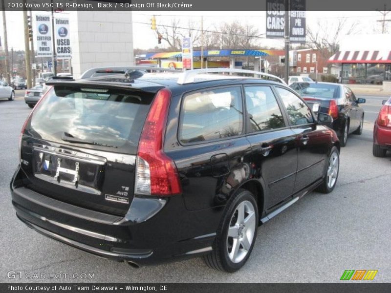 Black / R Design Off Black/Créme 2010 Volvo V50 T5 R-Design