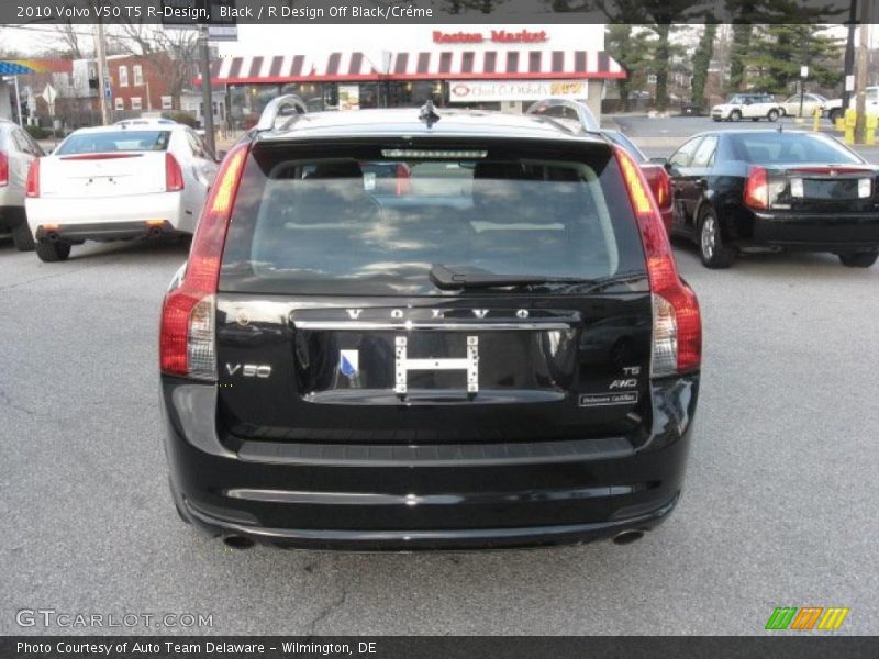 Black / R Design Off Black/Créme 2010 Volvo V50 T5 R-Design