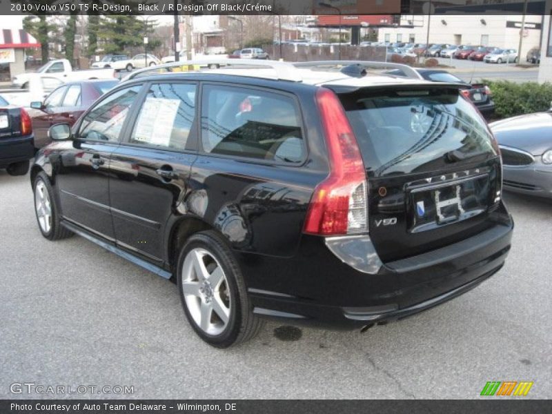 Black / R Design Off Black/Créme 2010 Volvo V50 T5 R-Design
