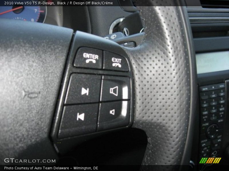 Black / R Design Off Black/Créme 2010 Volvo V50 T5 R-Design
