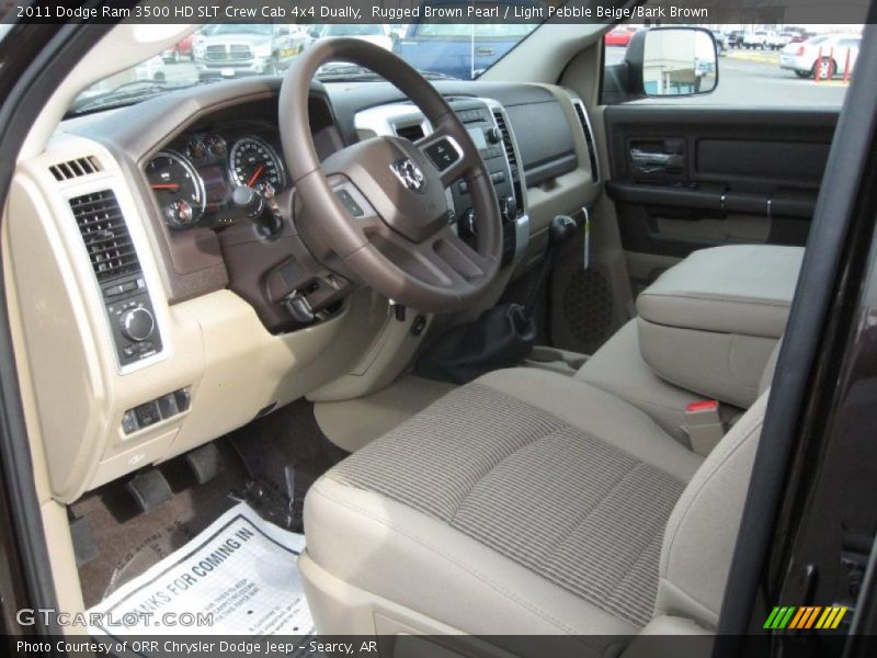 2011 Ram 3500 HD SLT Crew Cab 4x4 Dually Light Pebble Beige/Bark Brown Interior