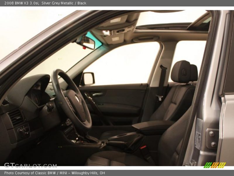Silver Grey Metallic / Black 2008 BMW X3 3.0si