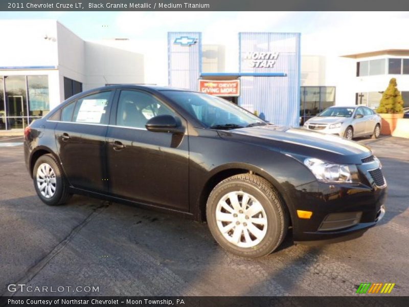 Black Granite Metallic / Medium Titanium 2011 Chevrolet Cruze LT