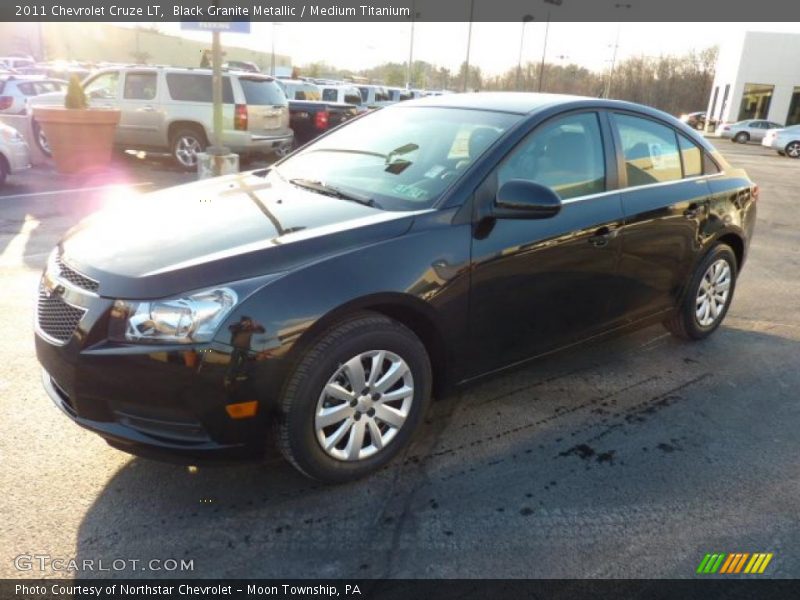 Black Granite Metallic / Medium Titanium 2011 Chevrolet Cruze LT