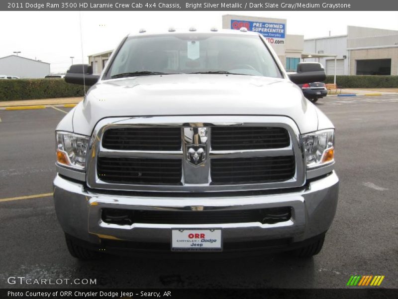 Bright Silver Metallic / Dark Slate Gray/Medium Graystone 2011 Dodge Ram 3500 HD Laramie Crew Cab 4x4 Chassis