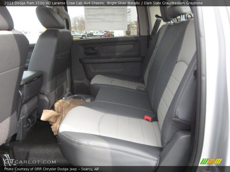  2011 Ram 3500 HD Laramie Crew Cab 4x4 Chassis Dark Slate Gray/Medium Graystone Interior