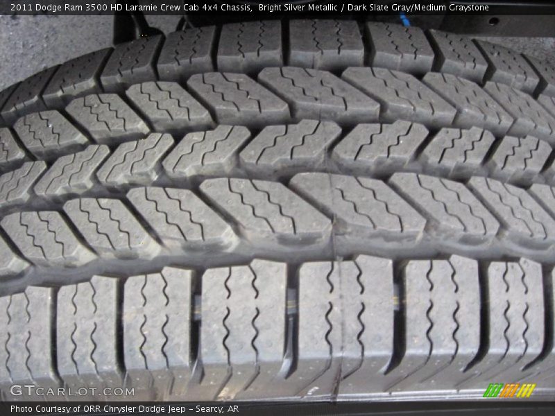 Bright Silver Metallic / Dark Slate Gray/Medium Graystone 2011 Dodge Ram 3500 HD Laramie Crew Cab 4x4 Chassis