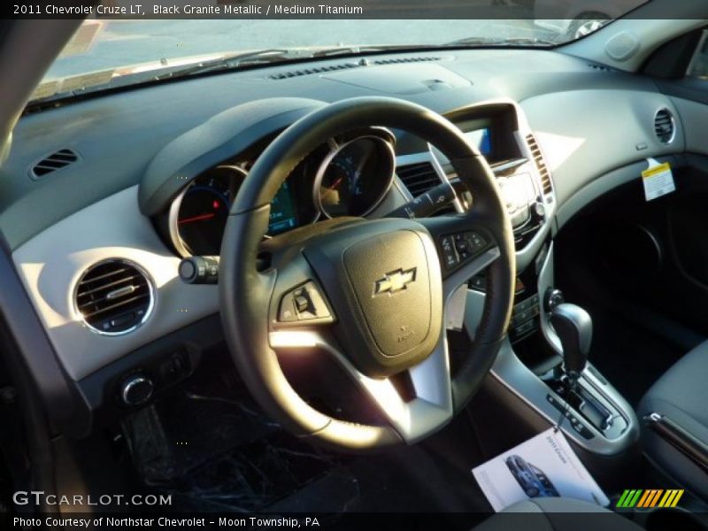 Black Granite Metallic / Medium Titanium 2011 Chevrolet Cruze LT
